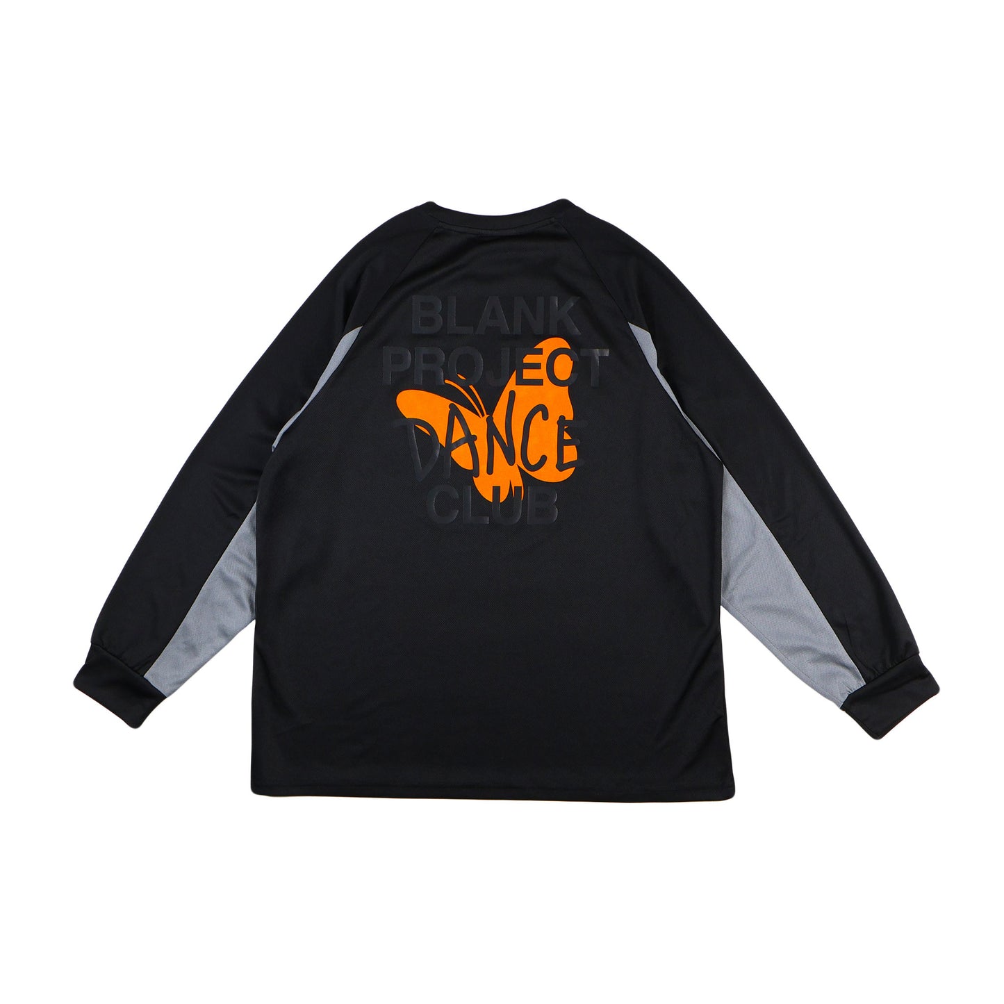 Butterfly graphic with black on black design