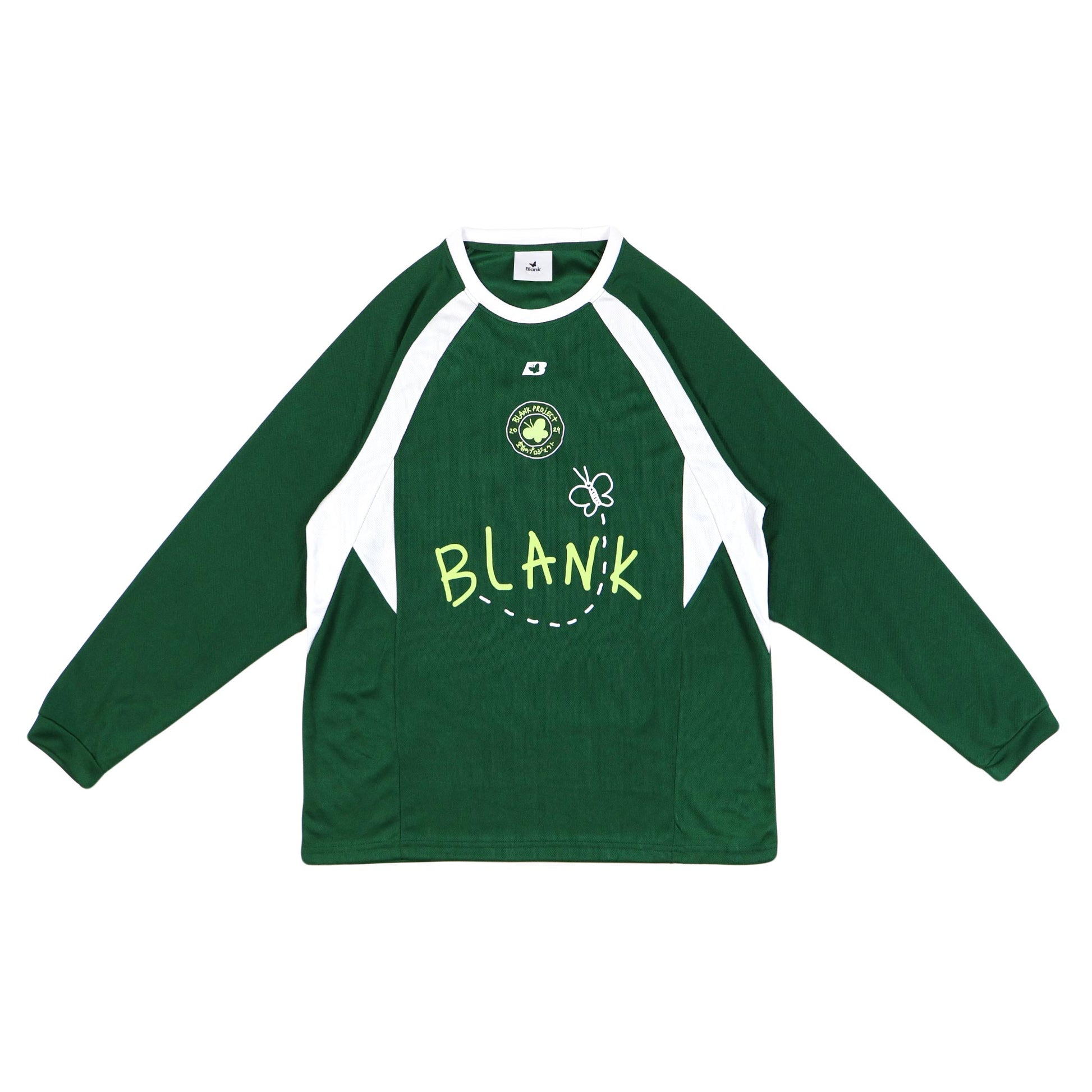 BP002GN-Hand-drawn-Flower-Football-Shirt-1-1-Long-Sleeves-Green