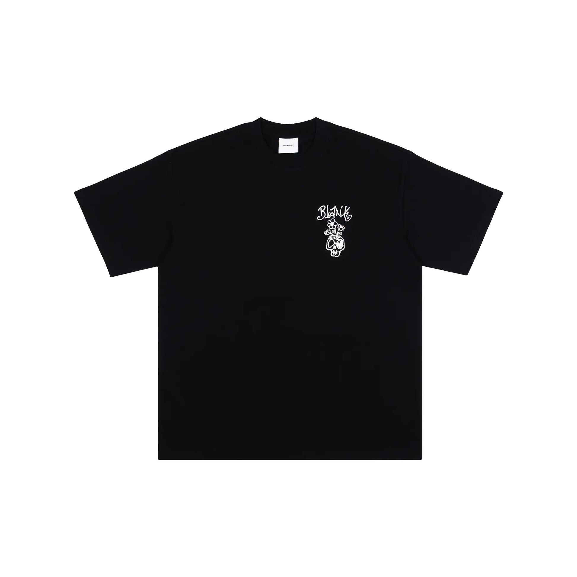 Blank Project Flower Skull Graphic Short Sleeve T-Shirt