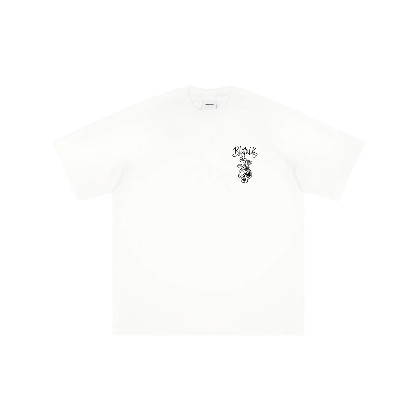 Blank Project Flower Skull Graphic Short Sleeve T-Shirt