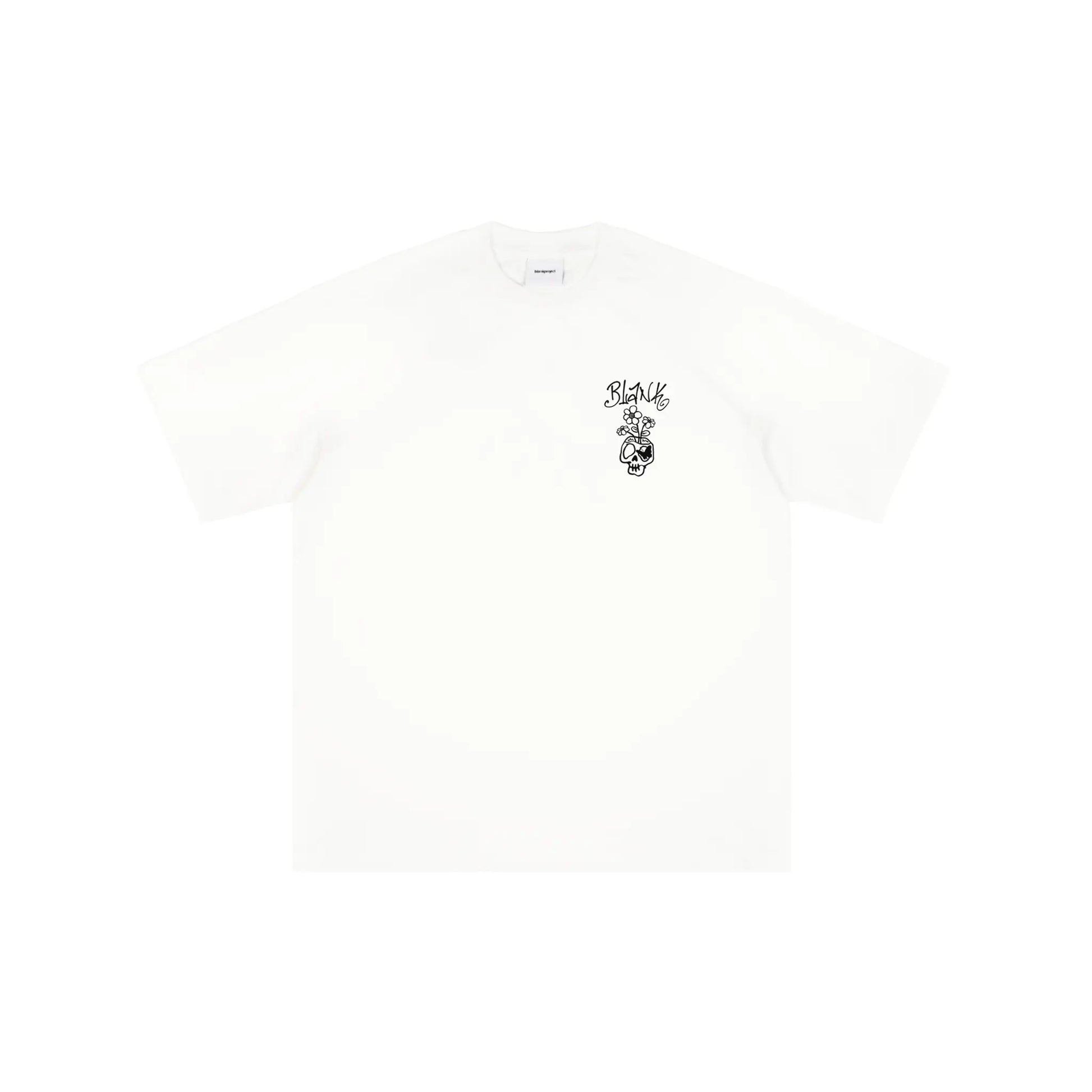 Blank Project Flower Skull Graphic Short Sleeve T-Shirt