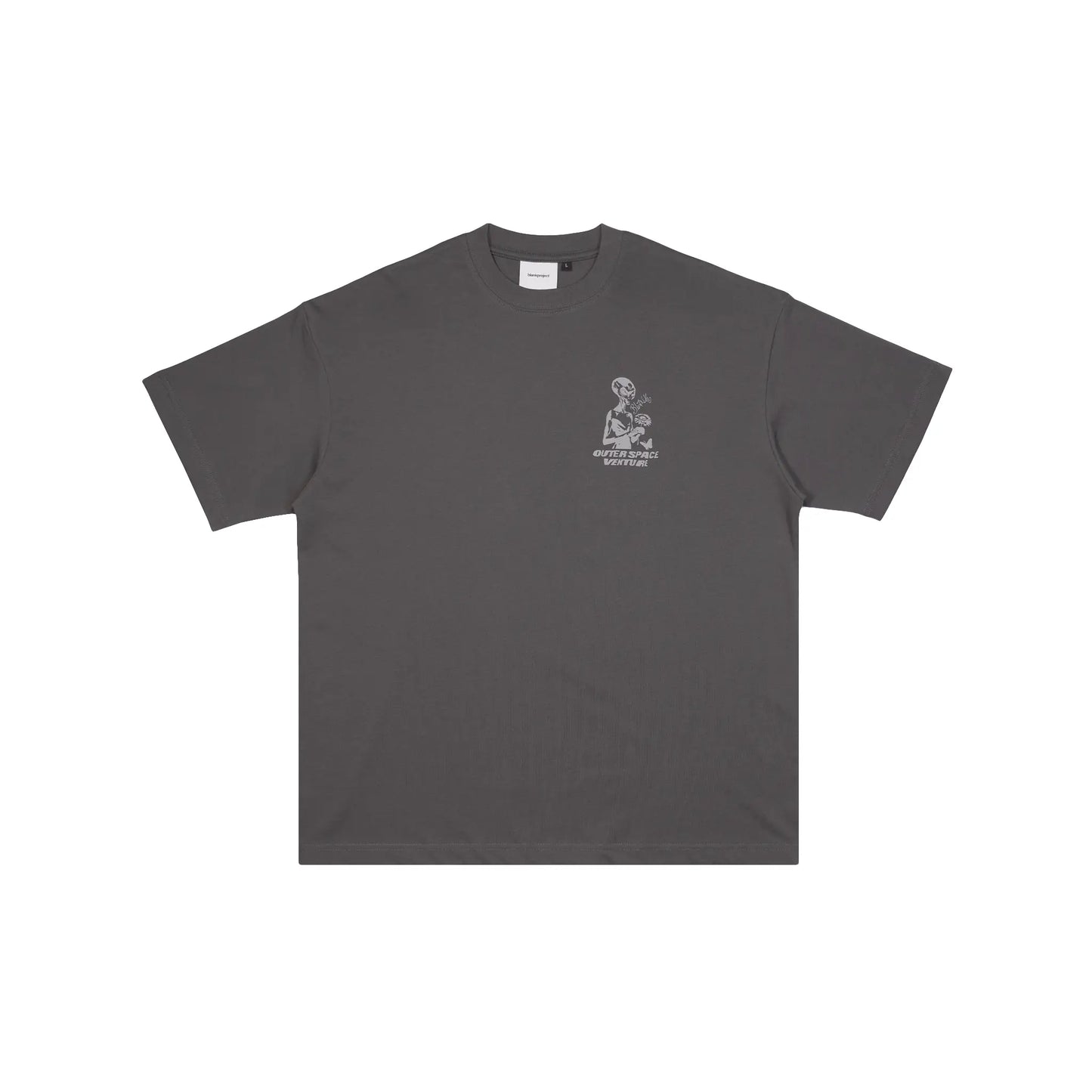 Blank Project alien with flower and butterfly graphic short sleeve t-shirt