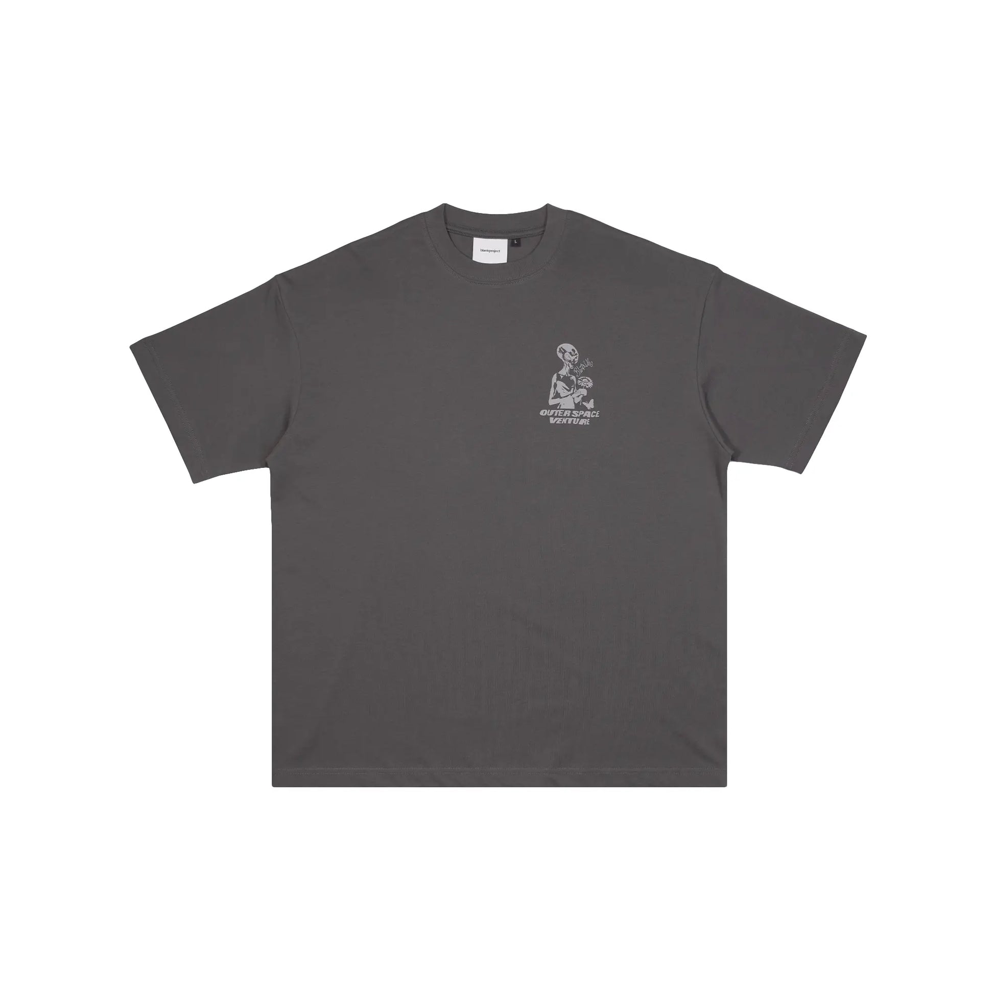 Blank Project alien with flower and butterfly graphic short sleeve t-shirt
